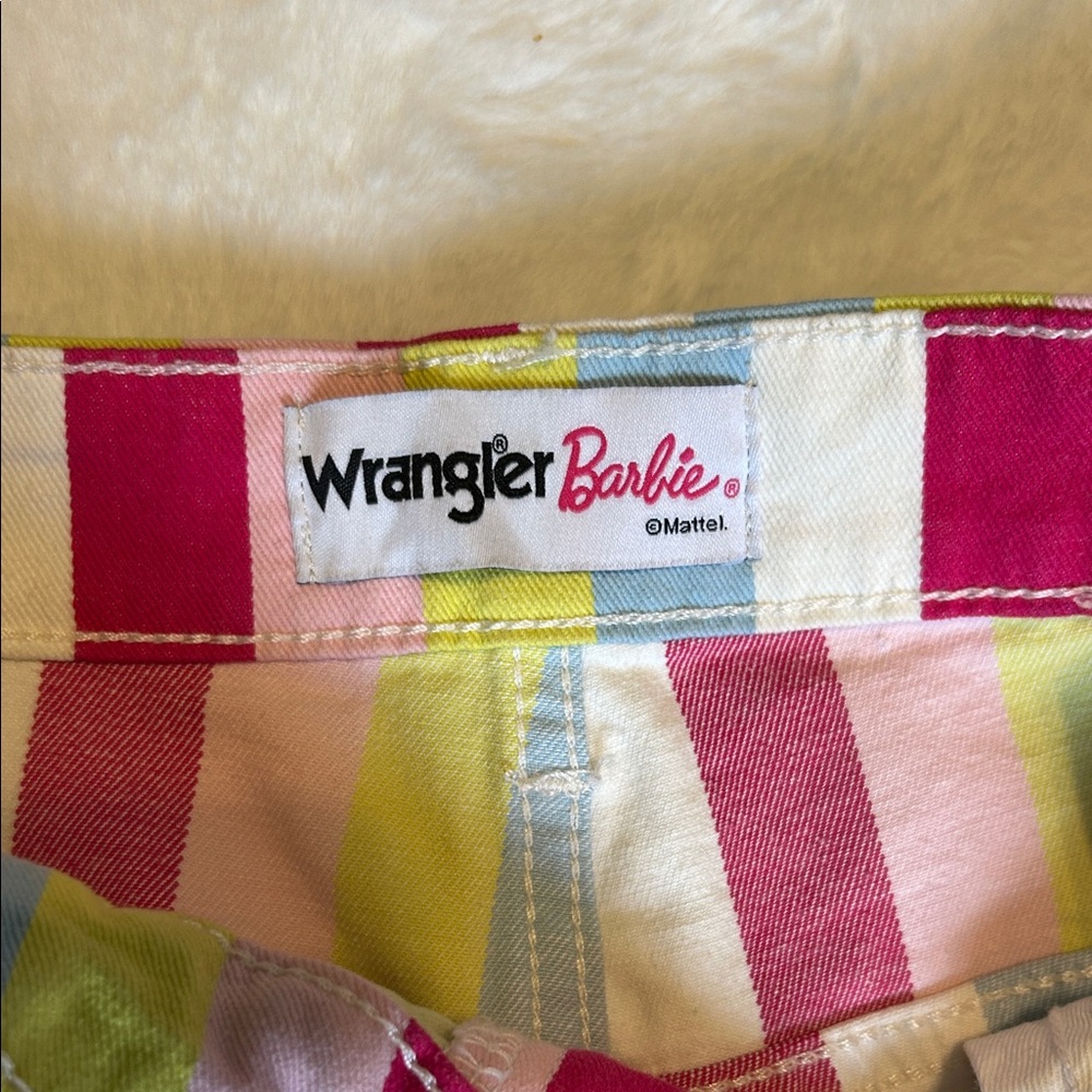 Wrangler Barbie Vertical Stripe Flare Jeans 27x32 - Picture 2 of 4